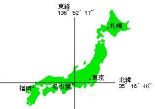 日本地図上の岩倉市の位置