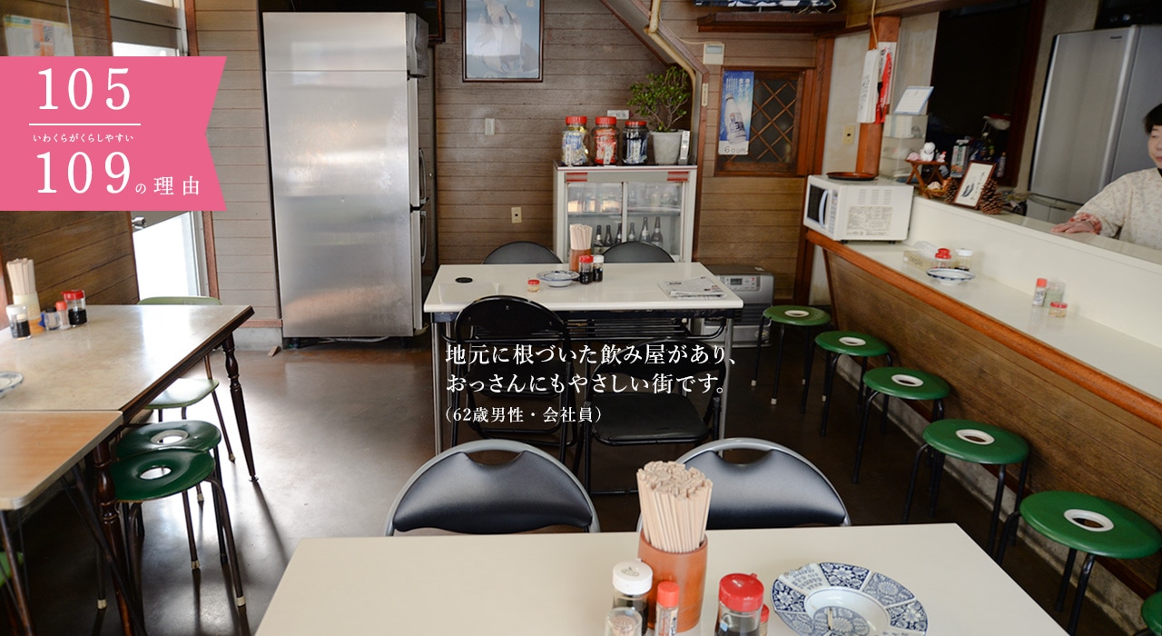 地元に根づいた飲み屋があり、おっさんにもやさしい街です。